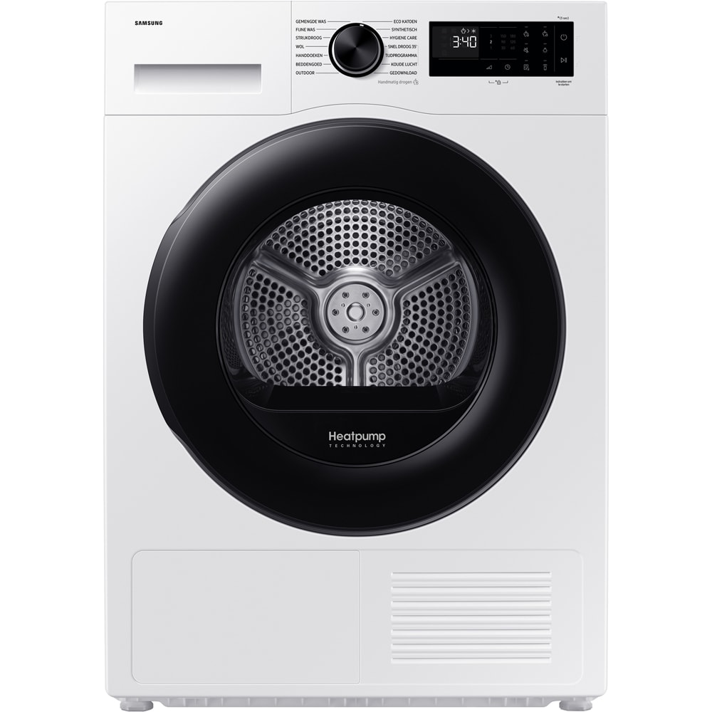 Uscator de rufe SAMSUNG DV80DG52B0AELE, Pompa de caldura, 8 kg, 14 programe, Clasa C, Wi-Fi, alb