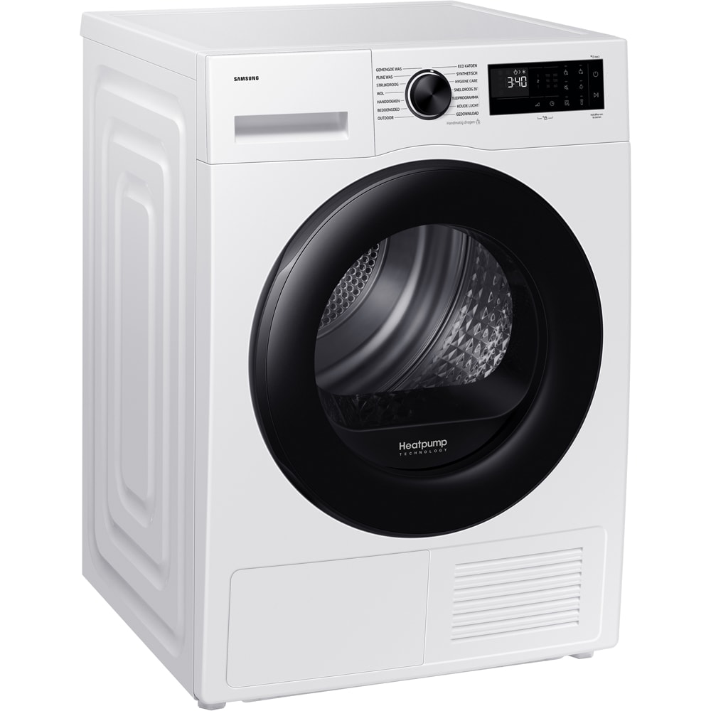 Uscator de rufe SAMSUNG DV80DG52B0AELE, Pompa de caldura, 8 kg, 14 programe, Clasa C, Wi-Fi, alb