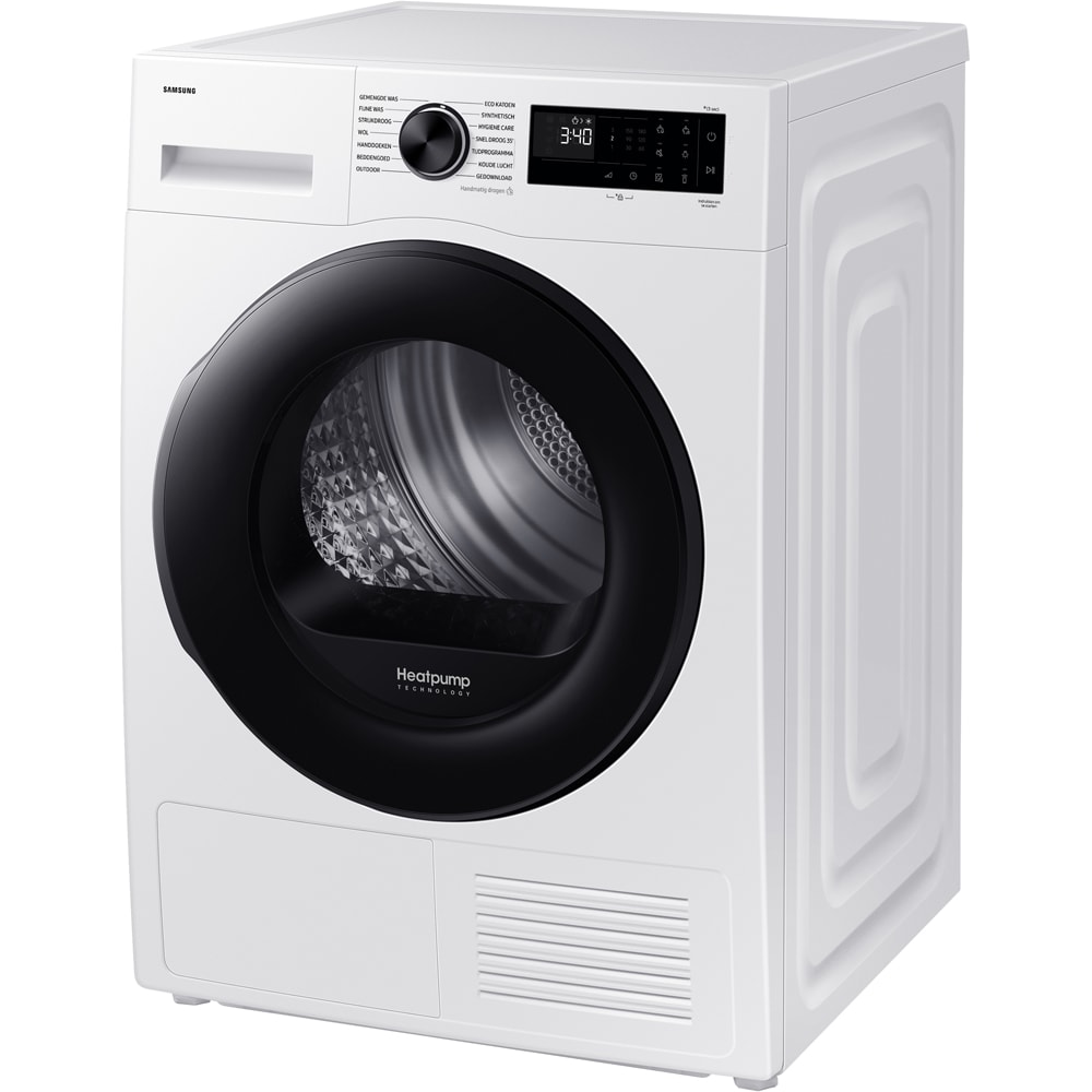 Uscator de rufe SAMSUNG DV80DG52B0AELE, Pompa de caldura, 8 kg, 14 programe, Clasa C, Wi-Fi, alb
