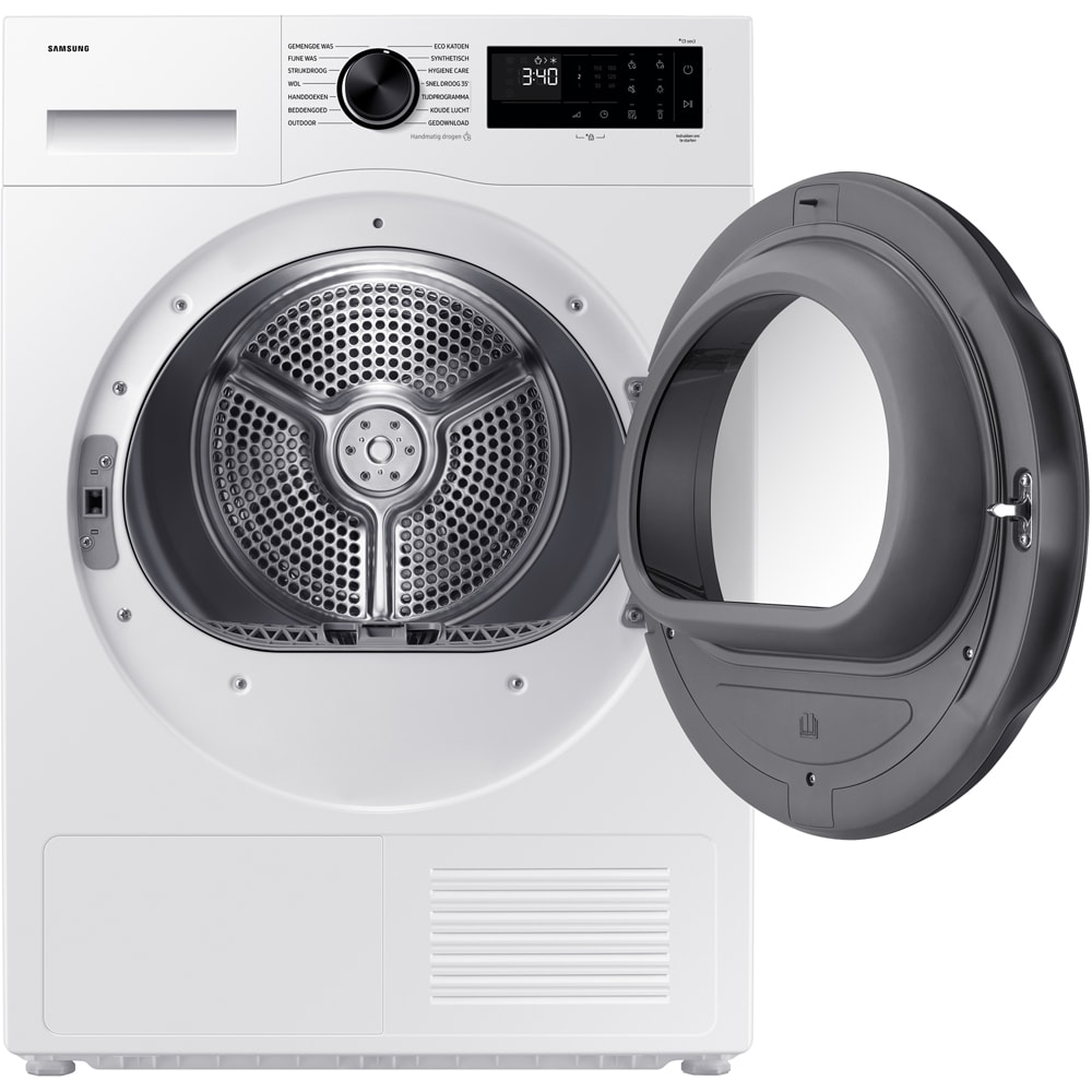 Uscator de rufe SAMSUNG DV80DG52B0AELE, Pompa de caldura, 8 kg, 14 programe, Clasa C, Wi-Fi, alb
