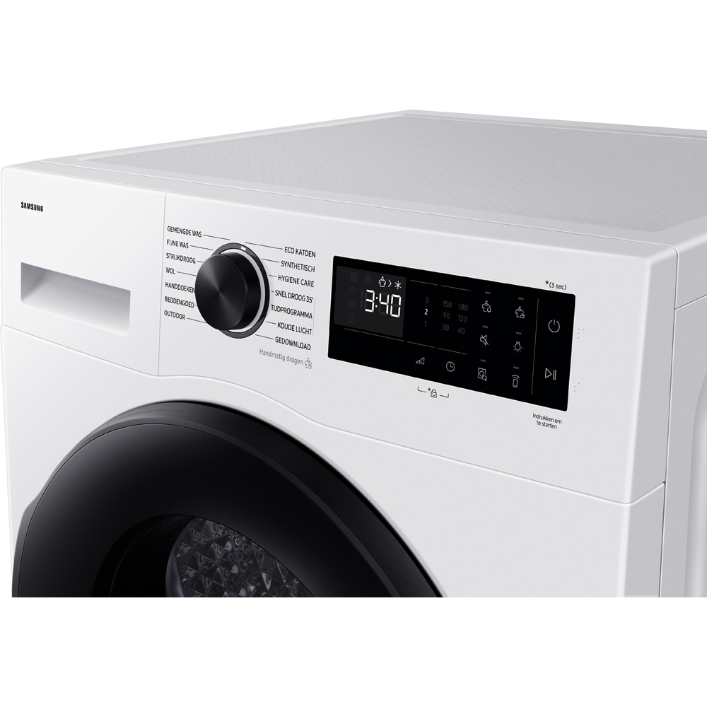 Uscator de rufe SAMSUNG DV80DG52B0AELE, Pompa de caldura, 8 kg, 14 programe, Clasa C, Wi-Fi, alb