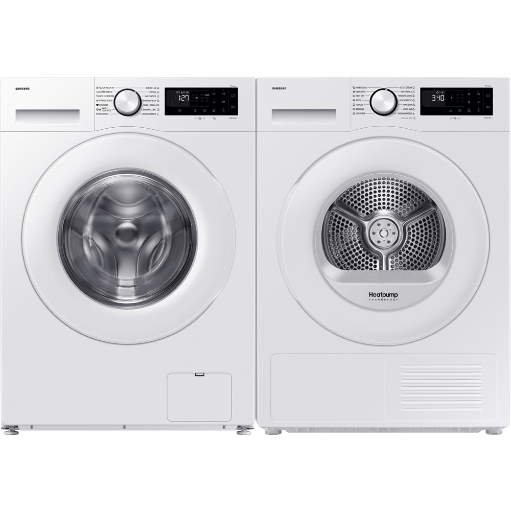 Uscator de rufe SAMSUNG DV80DG52B0TELE, Pompa de caldura, 8 kg, 14 programe, Clasa C, Wi-Fi, alb