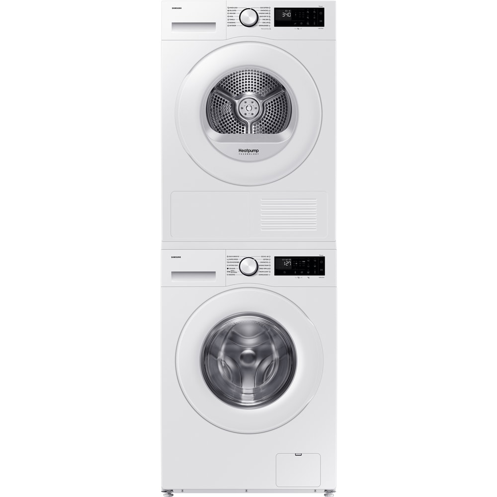 Uscator de rufe SAMSUNG DV80DG52B0TELE, Pompa de caldura, 8 kg, 14 programe, Clasa C, Wi-Fi, alb