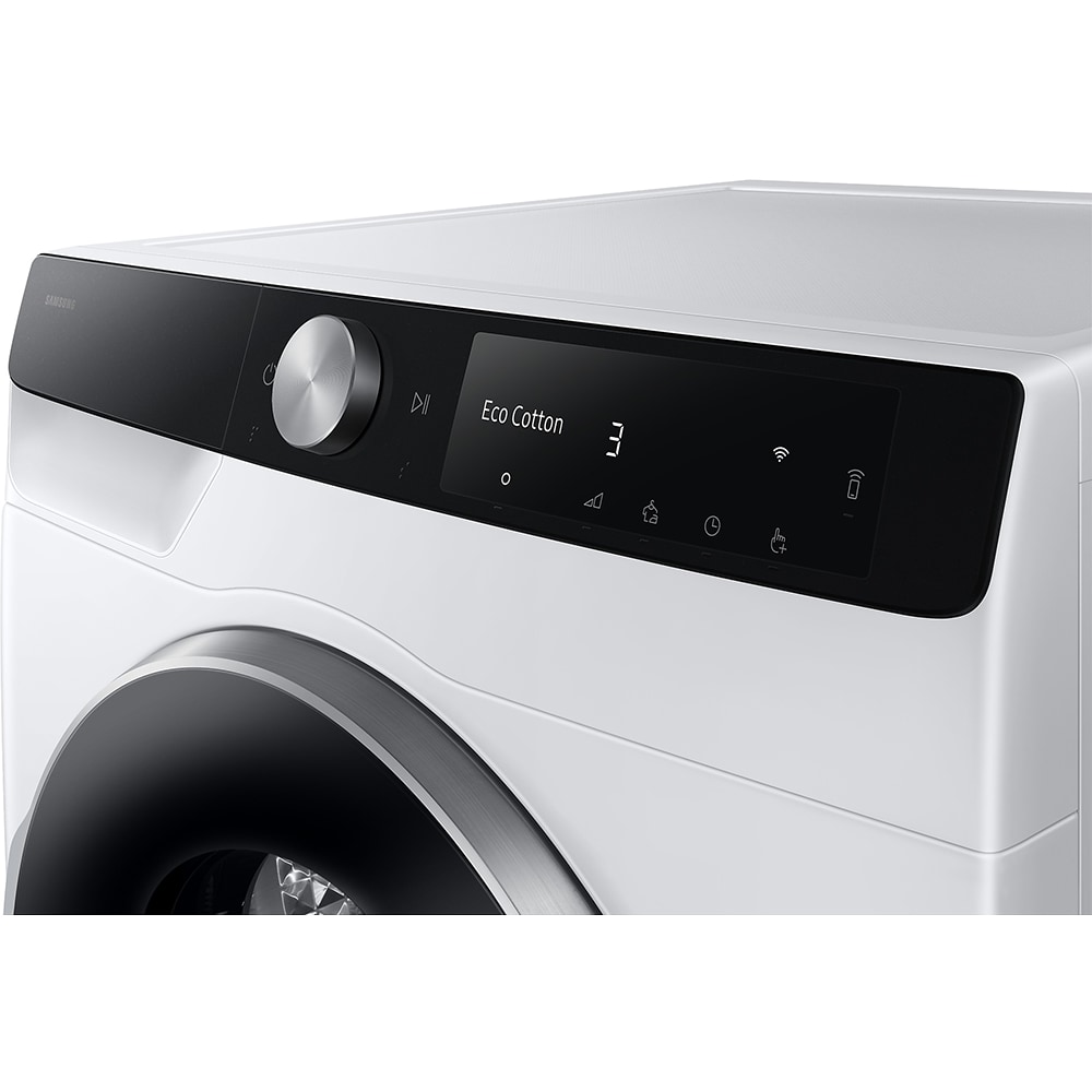 Uscator de rufe SAMSUNG DV90DG6845LKU4, Pompa de caldura, AI Control, 9 kg, 19 programe, Clasa A, Wi-Fi, alb
