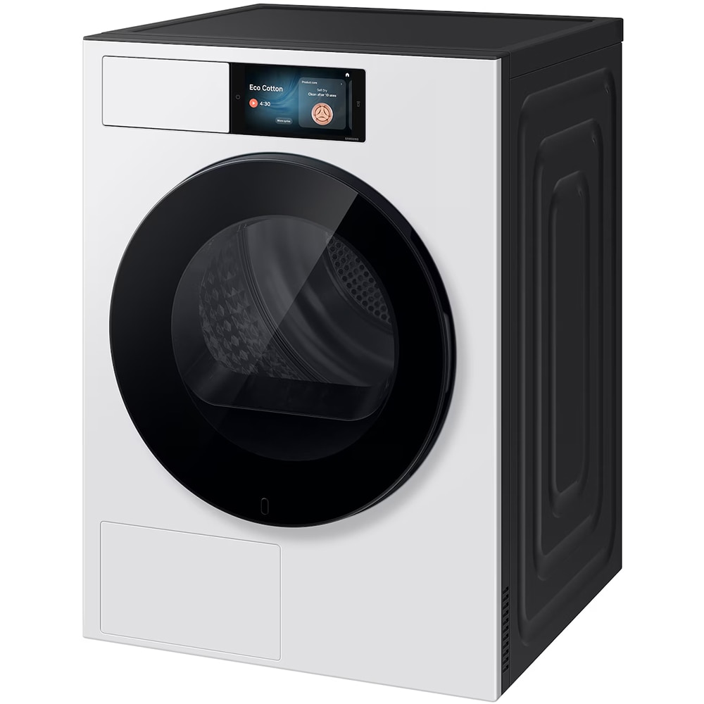 Uscator de rufe SAMSUNG DV90F09F4WT2, Pompa de caldura, 9 kg, 19 programe, Clasa A, Wi-Fi, alb
