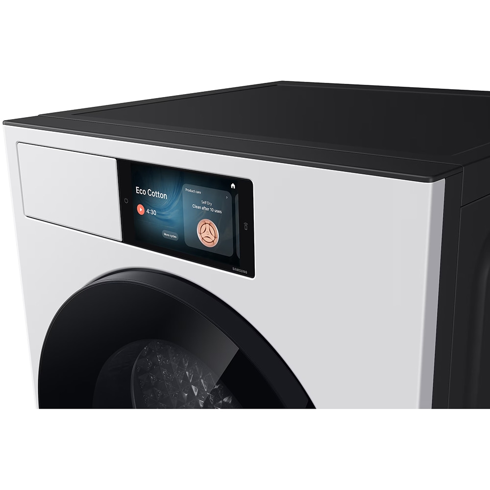 Uscator de rufe SAMSUNG DV90F09F4WT2, Pompa de caldura, 9 kg, 19 programe, Clasa A, Wi-Fi, alb