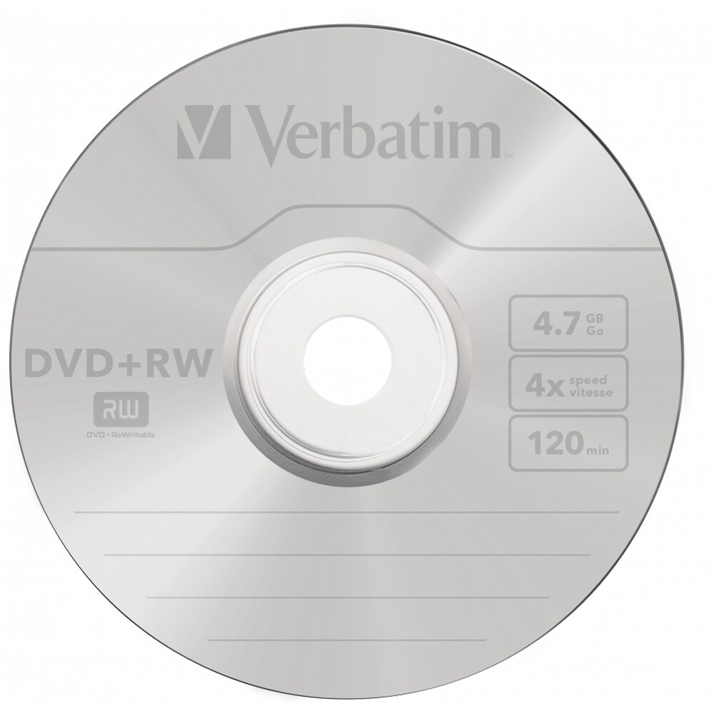 DVD+RW VERBATIM 43488, 4x, 4.7GB, 10buc