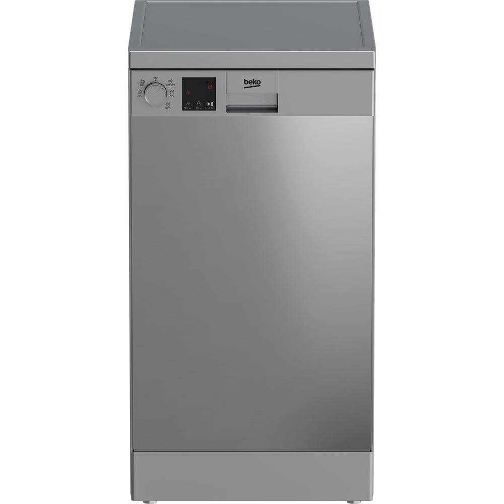Masina de spalat vase independenta BEKO DVS05030X, 10 seturi, 5 programe, 45 cm, Clasa D, inox