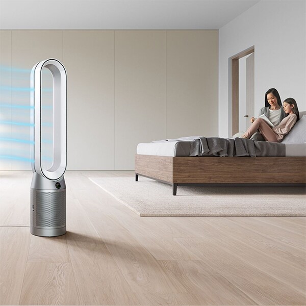 Purificator aer DYSON Purifier Cool TP07, 10 trepte viteza, Wi-Fi, Bluetooth, Hepa, Telecomanda, alb
