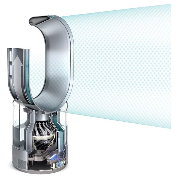 Umidificator DYSON AM10, alb-argintiu 