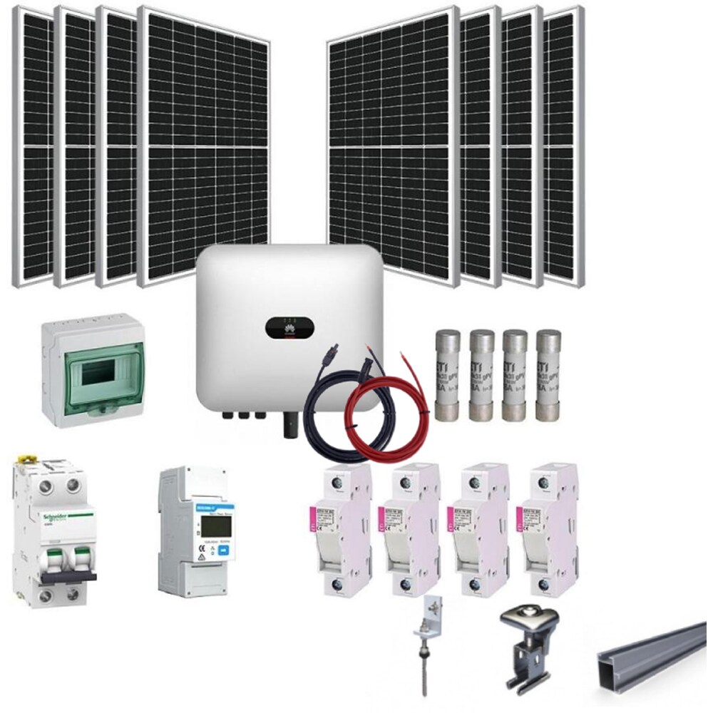 Sistem solar fotovoltaic POWERTOME cu invertor Huawei 6kW, trifazat, acoperis tigla/metal, cu montaj si dosar prosumator inclus, uz rezidential