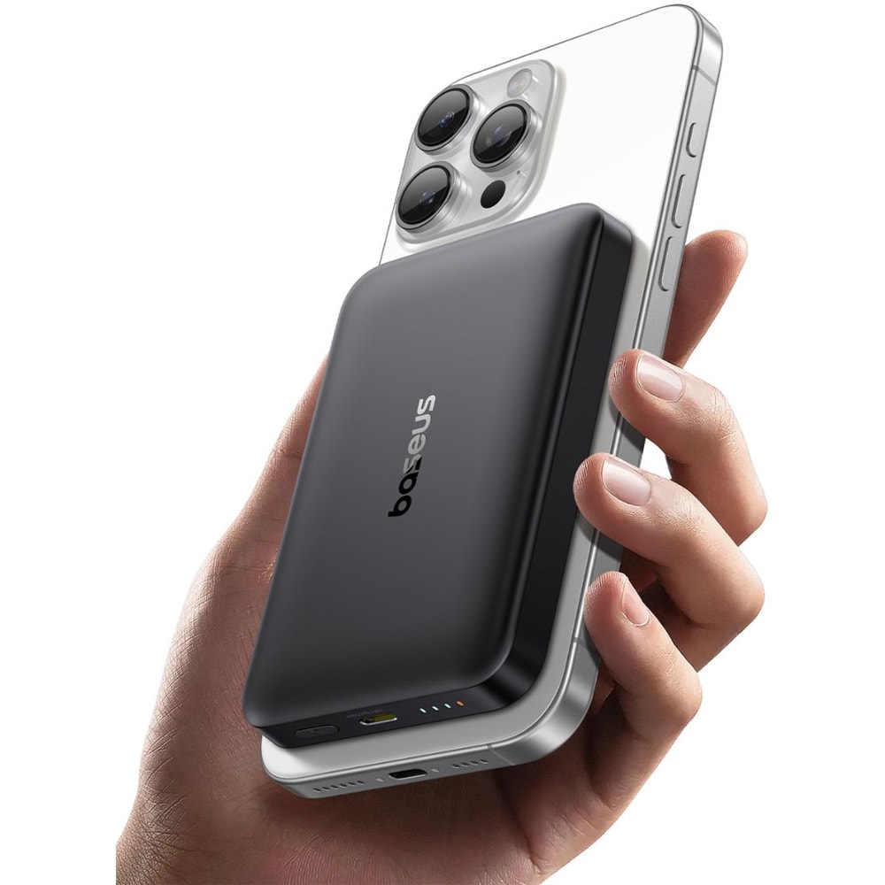 Baterie externa BASEUS EnerFill FM12, 10000 mAh, 1x USB-C, negru