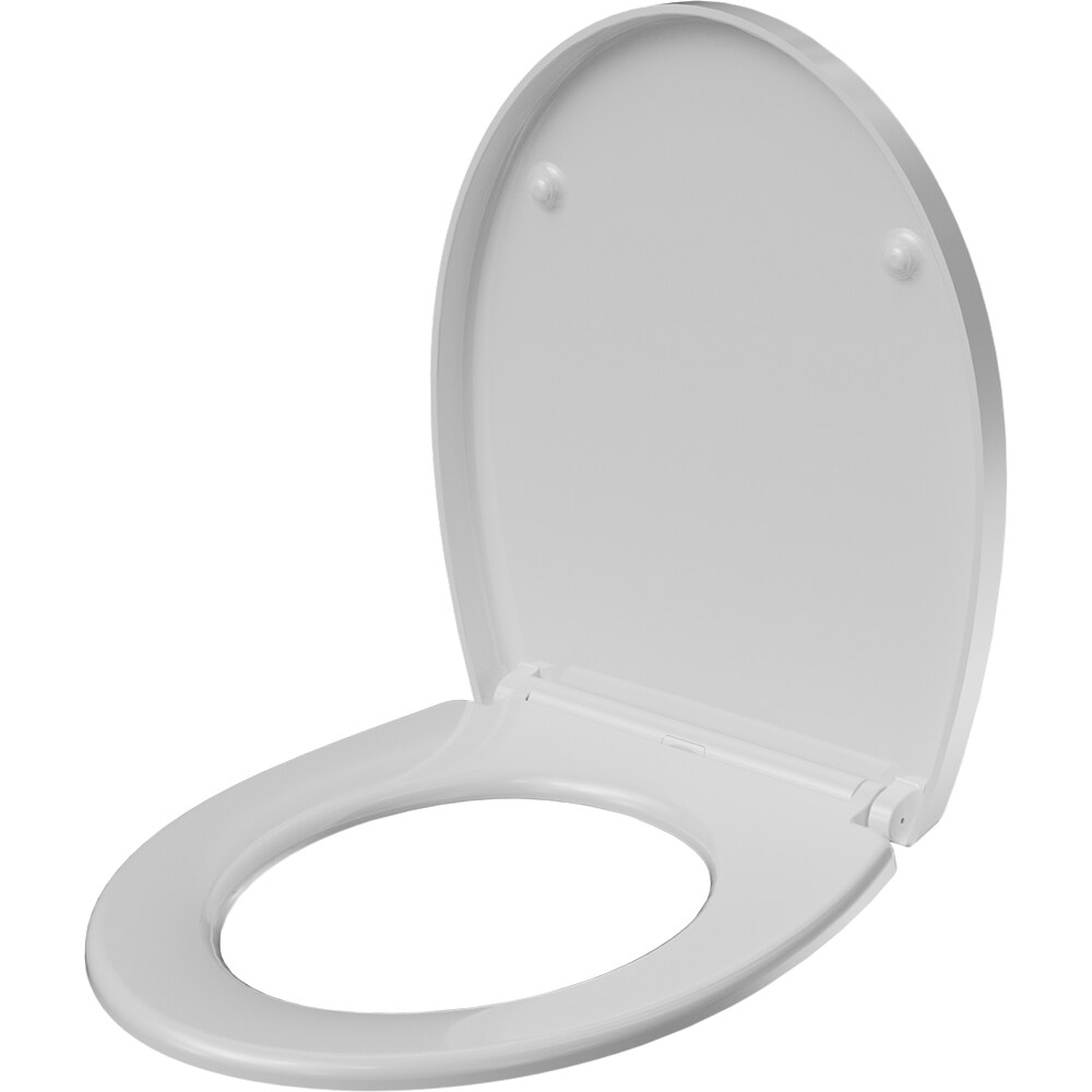 Capac WC GOODHOME Wana E102, inchidere lenta, duroplast, alb