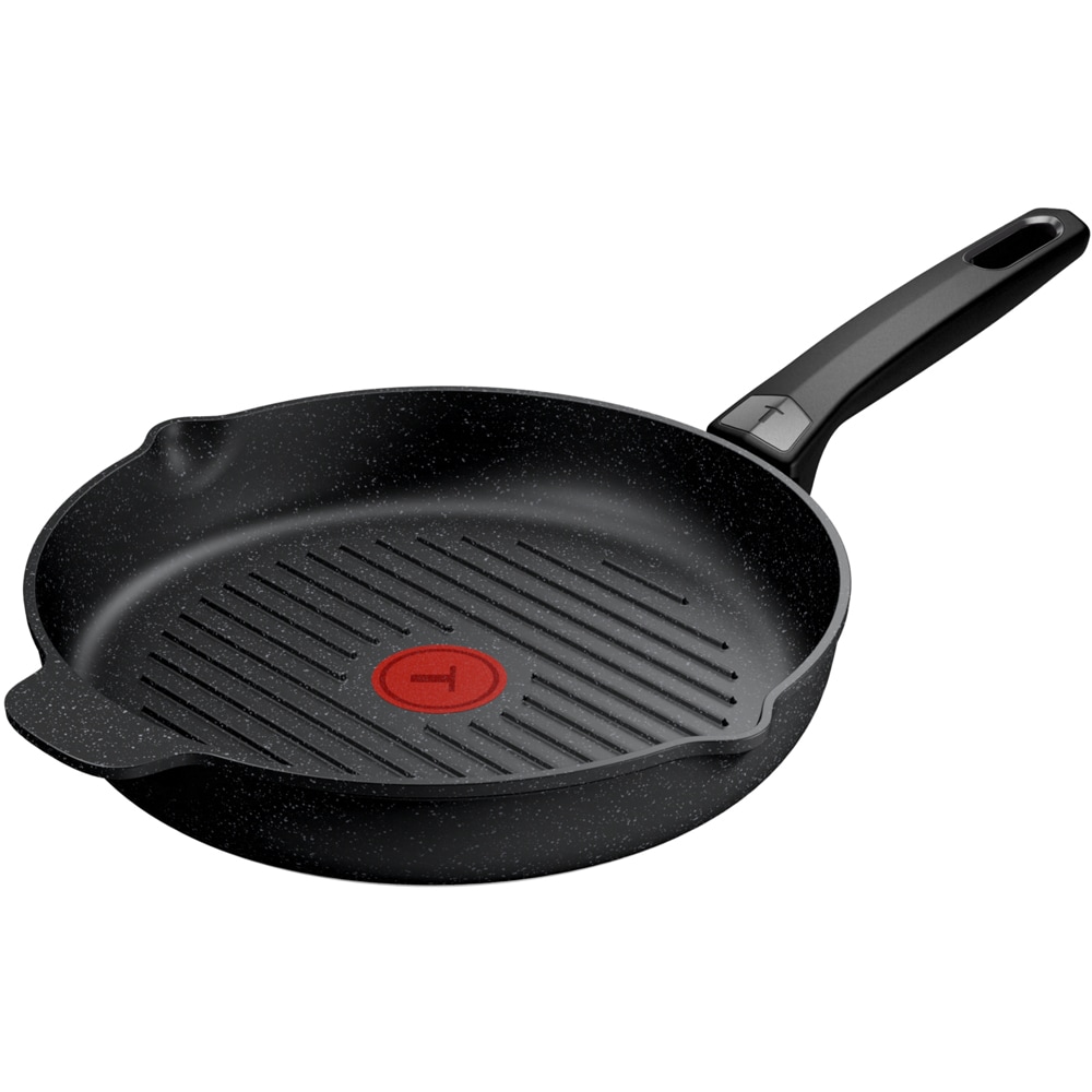 Tigaie grill TEFAL Expertise E2793945, 26cm, aluminiu, negru
