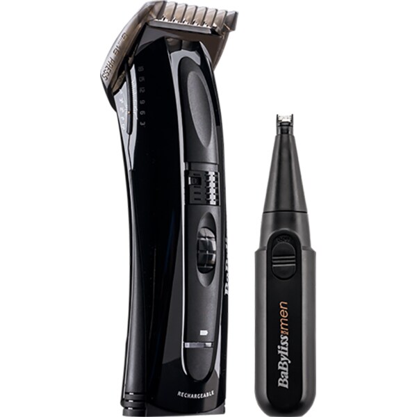 Aparat de tuns BABYLISS W-Tech Hair Clipper + Nose Trimmer Style Edition E709PE, 30min autonomie
