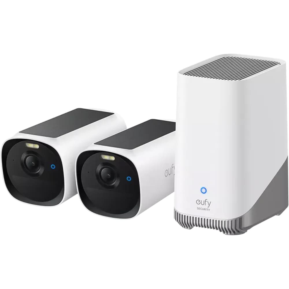 Kit supraveghere video EUFY eufyCam E40, 2 camere, 2K QHD, alb