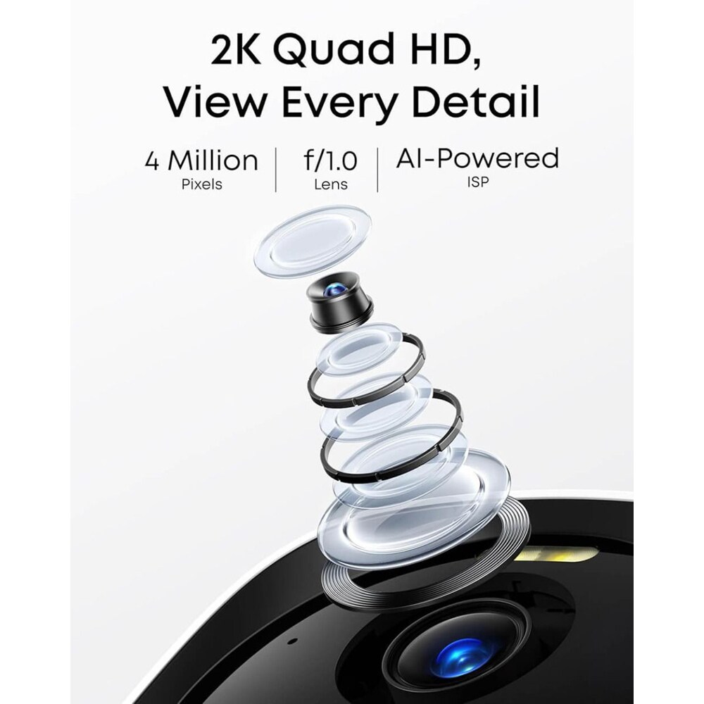 Kit supraveghere video EUFY eufyCam E40, 2 camere, 2K QHD, alb