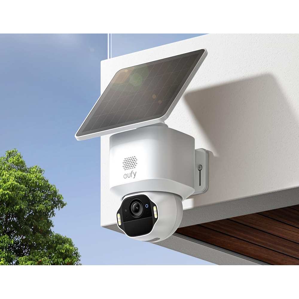 Kit supraveghere video EUFYCAM Solocam E42, 4 camere, 1080p Full HD, 16 canale, alb