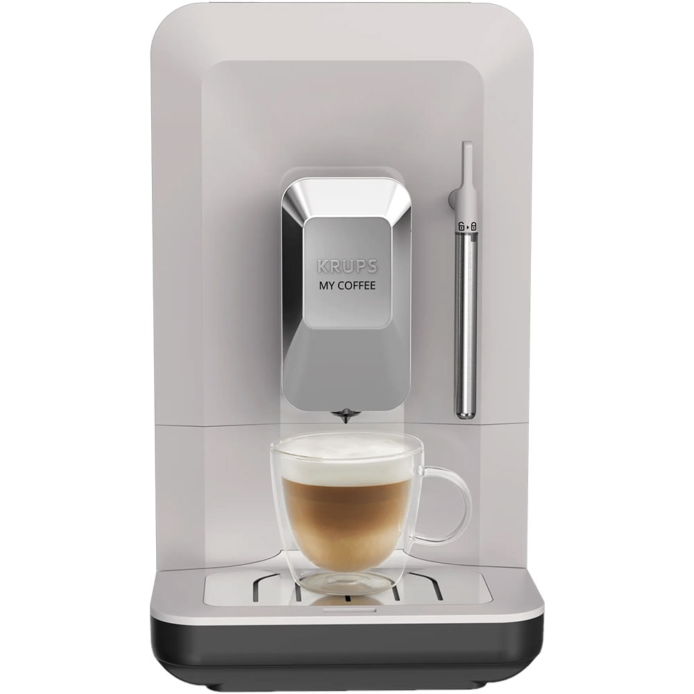 Espressor automat KRUPS My Coffee+ EA201BE0, 1.5l, 1700W, 15 bar, gri deschis
