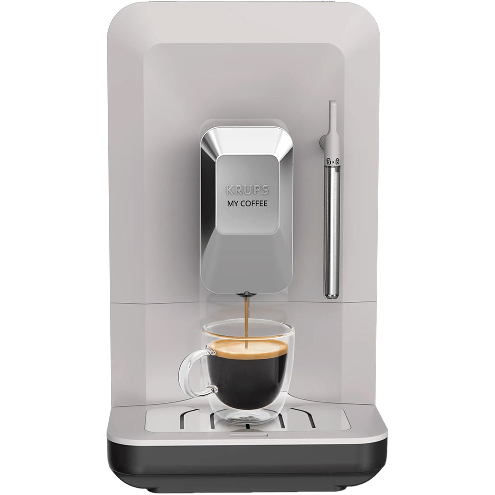 Espressor automat KRUPS My Coffee+ EA201BE0, 1.5l, 1700W, 15 bar, gri deschis