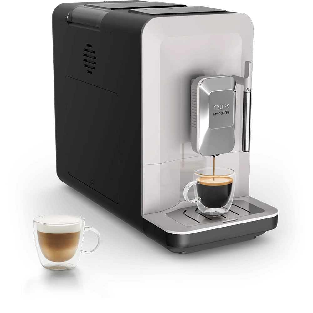 Espressor automat KRUPS My Coffee+ EA201BE0, 1.5l, 1700W, 15 bar, gri deschis