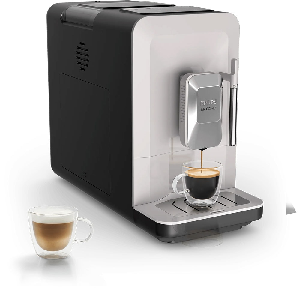 Espressor automat KRUPS My Coffee+ EA201BE0, 1.5l, 1700W, 15 bar, gri deschis