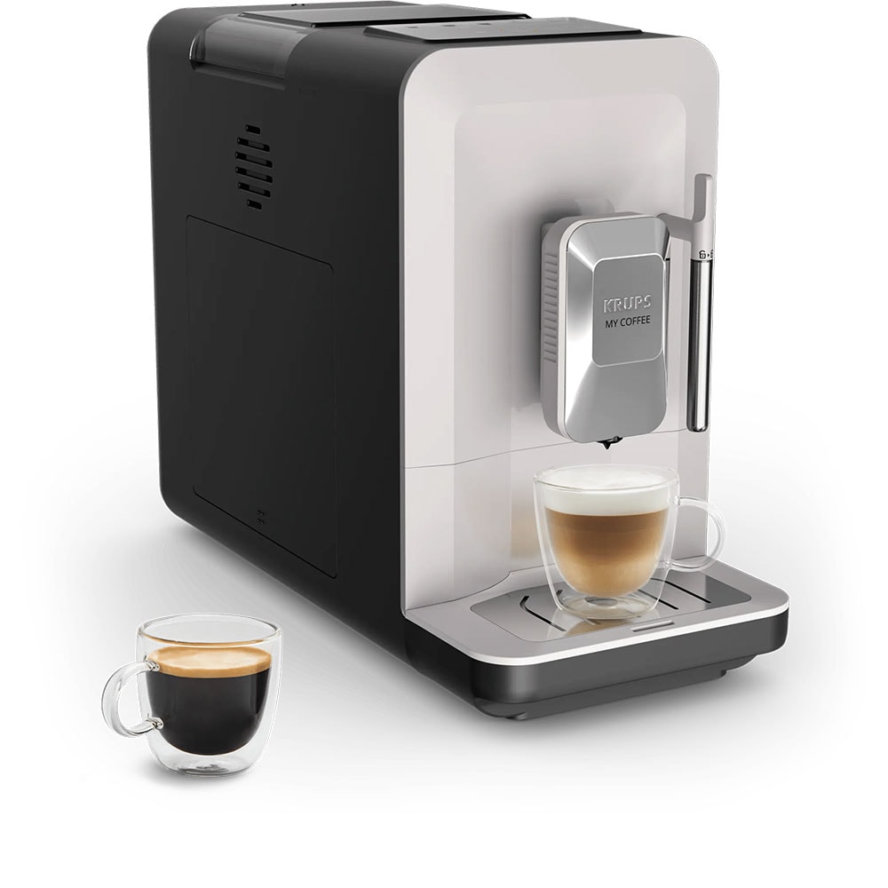 Espressor automat KRUPS My Coffee+ EA201BE0, 1.5l, 1700W, 15 bar, gri deschis
