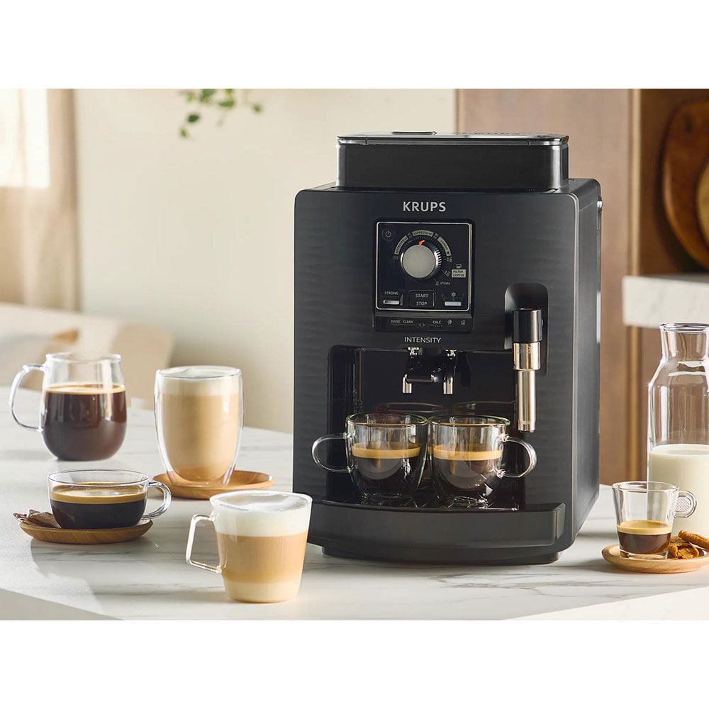 Espressor automat KRUPS Intensity EA5008E0, 1.7l, 1450W, 15 bar, negru