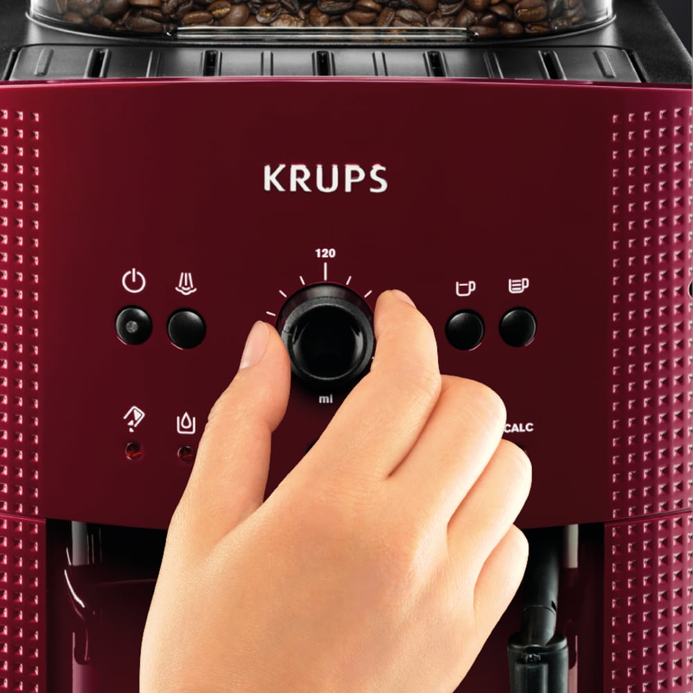 Espressor automat KRUPS Espresseria EA810770, 1.7l, 1450W, 15 bar, rosu-negru