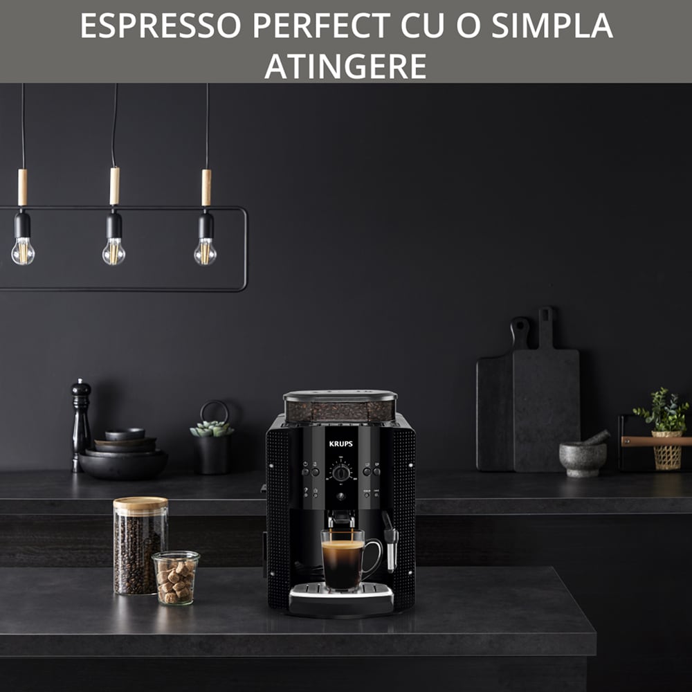Espressor automat KRUPS Espresseria Automatic EA8108, 1.6l, 1450W, 15 bar, negru