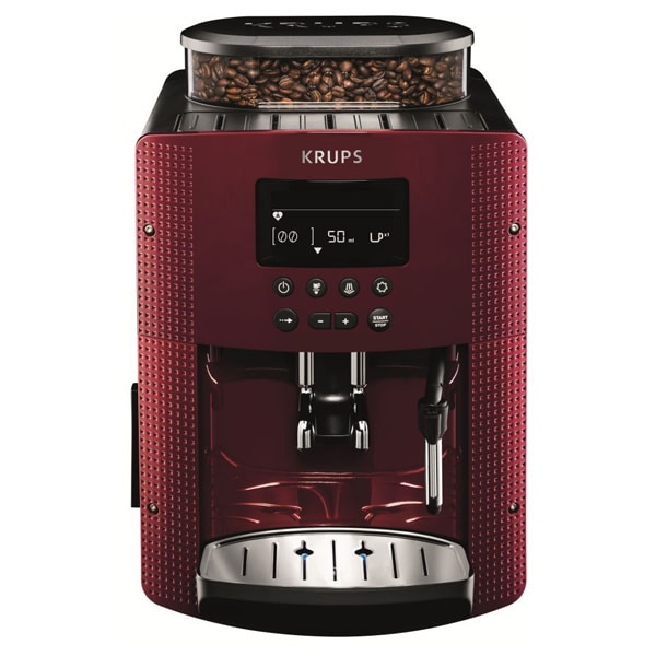 Espressor automat KRUPS Espresseria Automatic EA815570, 1.7l, 1450W, 15 bari, rosu-negru