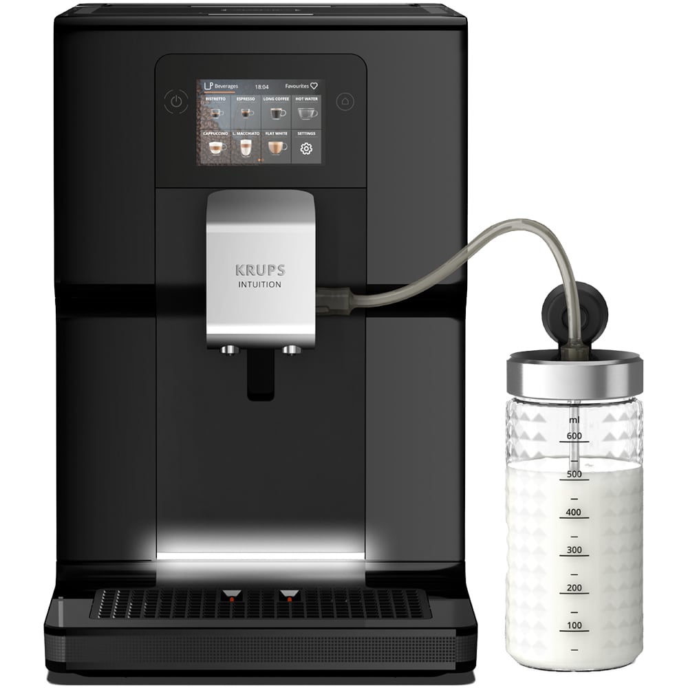 Espressor automat KRUPS Intuition EA873810, 3l, 1450W, 15 bar, negru-argintiu