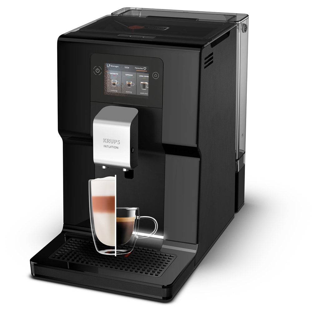Espressor automat KRUPS Intuition EA873810, 3l, 1450W, 15 bar, negru-argintiu
