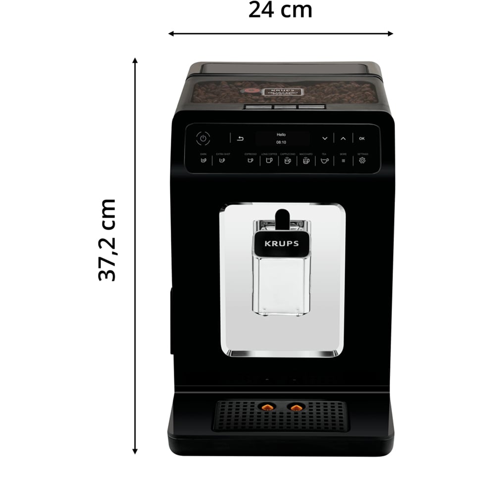 Espressor automat KRUPS Evidence EA890810, 2.3l, 1450W, 15 bar, negru