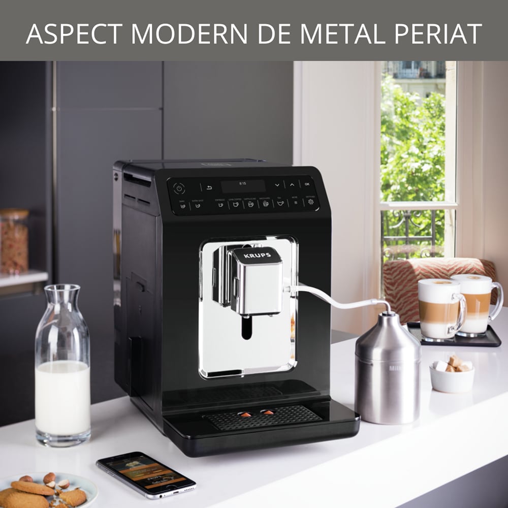 Espressor automat KRUPS Evidence EA890810, 2.3l, 1450W, 15 bar, negru