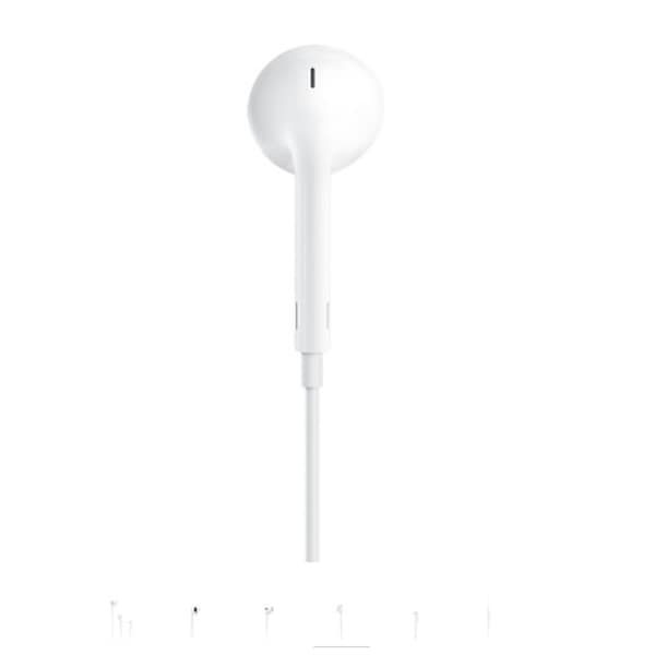 Casti APPLE EarPods MTJY3ZM/A, Cu Fir, In-ear, Microfon, Conector USB-C, alb