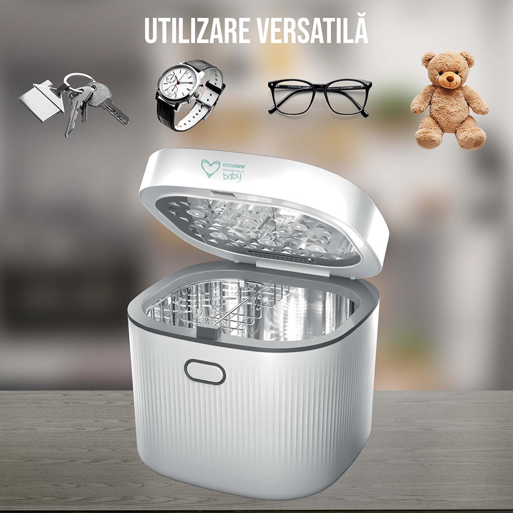 Sterilizator biberoane EASY00250, 8l, 135W, alb-gri