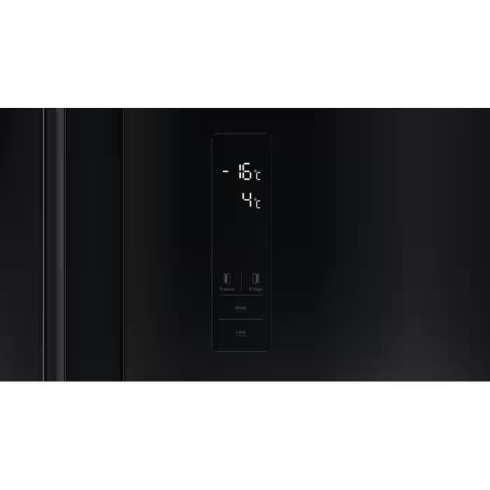 Side by Side ELECTROLUX EAT6ME53E0, No Frost, 532 l, H 177 cm, Clasa E, sticla neagra