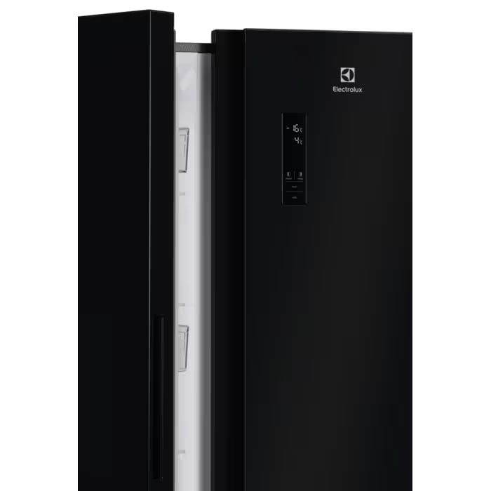 Side by Side ELECTROLUX EAT6ME53E0, No Frost, 532 l, H 177 cm, Clasa E, sticla neagra