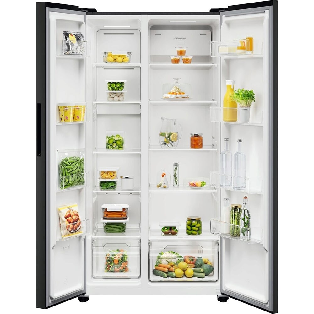 Side by Side ELECTROLUX EAT6ME53K0, No Frost, 532 l, H 177 cm, Clasa E, negru