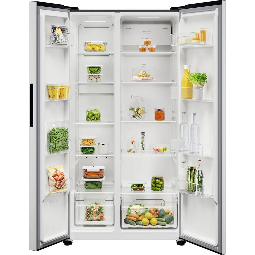 Side by Side ELECTROLUX EAT6ME53U0, No Frost, 532 l, H 177 cm, Clasa E, argintiu