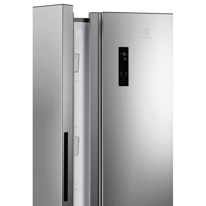 Side by Side ELECTROLUX EAT6ME53U0, No Frost, 532 l, H 177 cm, Clasa E, argintiu