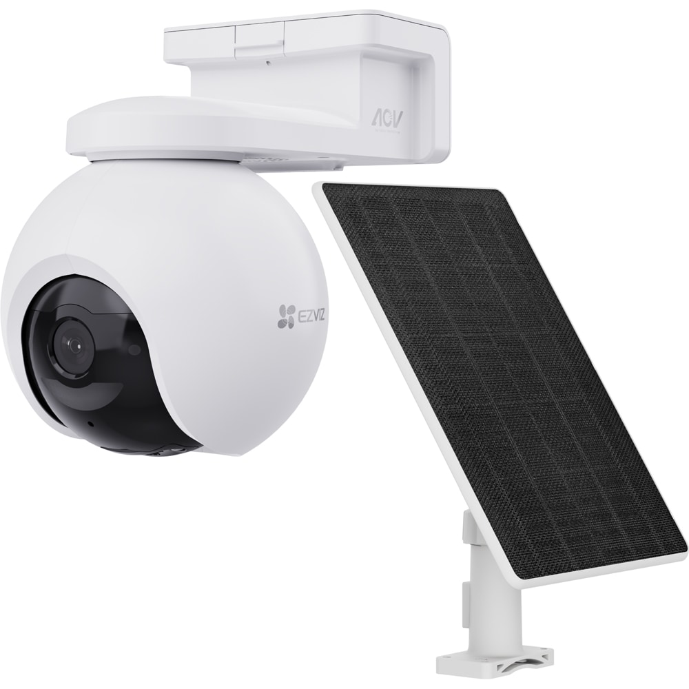 Camera IP Wireless EZVIZ EB8 Pro 4G, 4K, IR, panou solar, Night Vision, alb