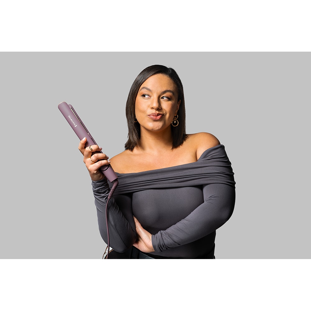 Placa de indreptat parul REMINGTON AIRvive, 230 grade, LCD, invelis ceramic, mov