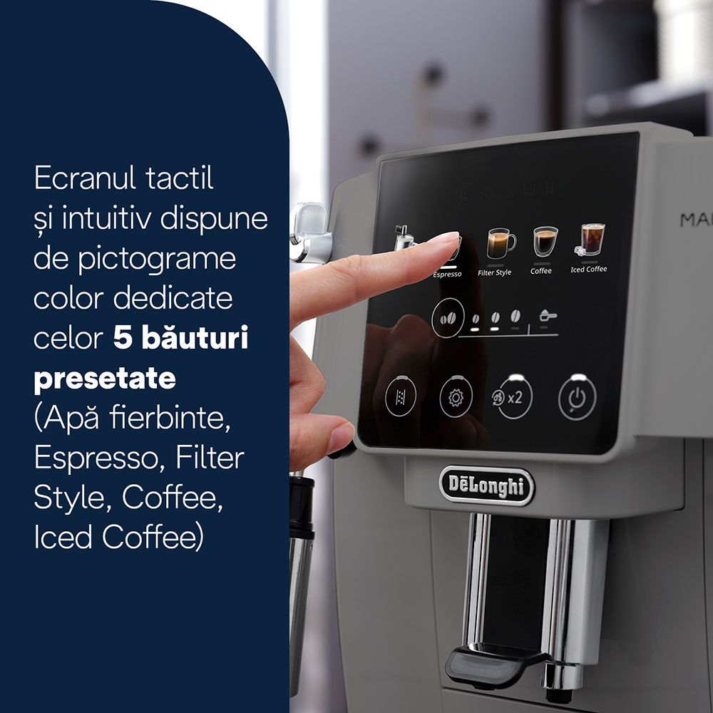 Espressor automat DELONGHI Magnifica Start ECAM220.50.TB, 1.8l, 1450W, 15 bar, gri