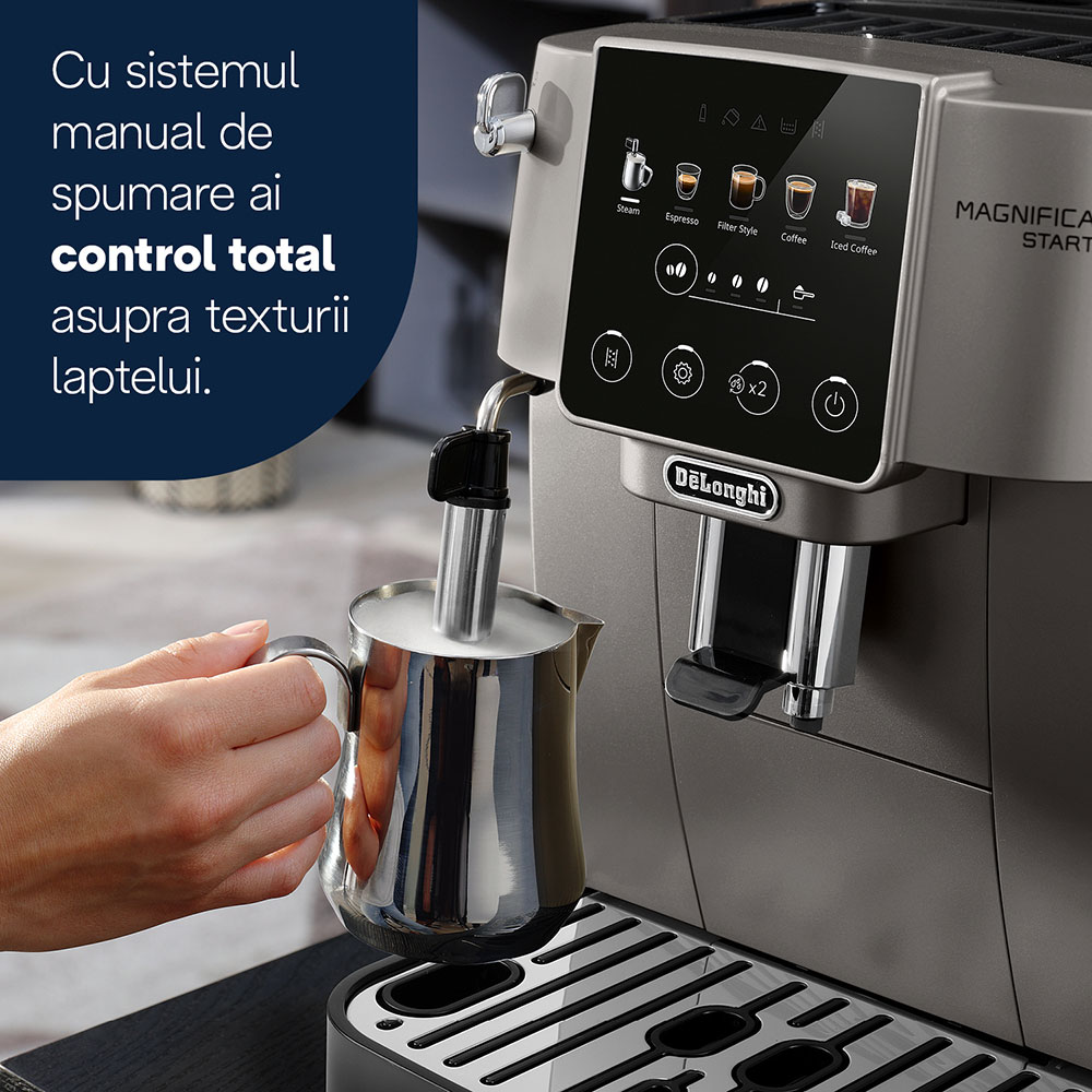 Espressor automat DELONGHI Magnifica Start ECAM220.50.TB, 1.8l, 1450W, 15 bar, gri