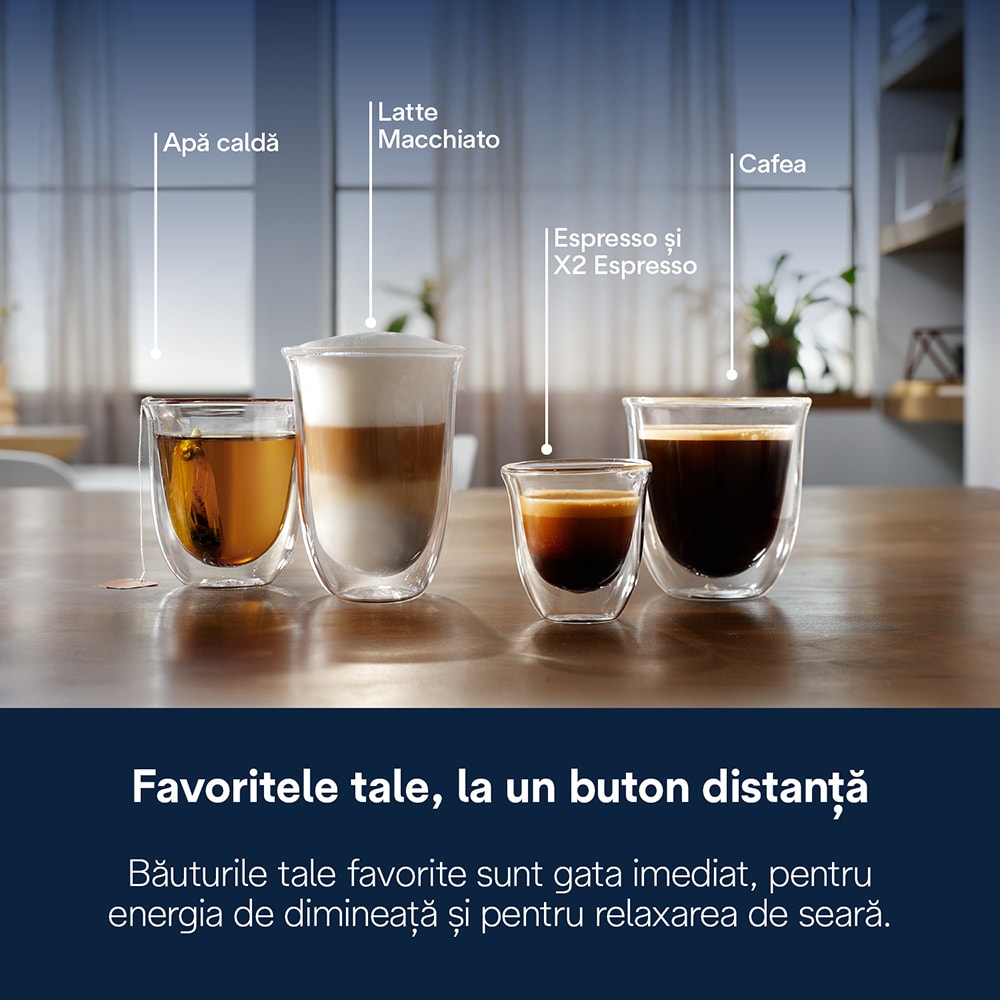 Espressor automat DELONGHI Magnifica Start Milk ECAM223.61.GB, 1.8l, 1450W, 15 bar, negru-gri