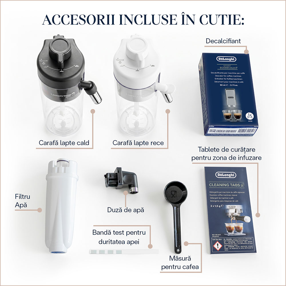 Espressor automat DELONGHI Magnifica Duo ECAM330.80 TXB, 1.9l, 1450W, 15 bar, bej