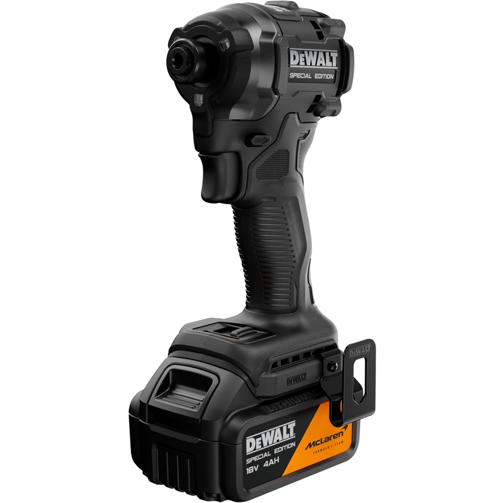 Masina de insurubat si gaurit cu impact DEWALT DCF86MM1T-QW x McLaren F1 Team, 18V, 1x4Ah, 206Nm