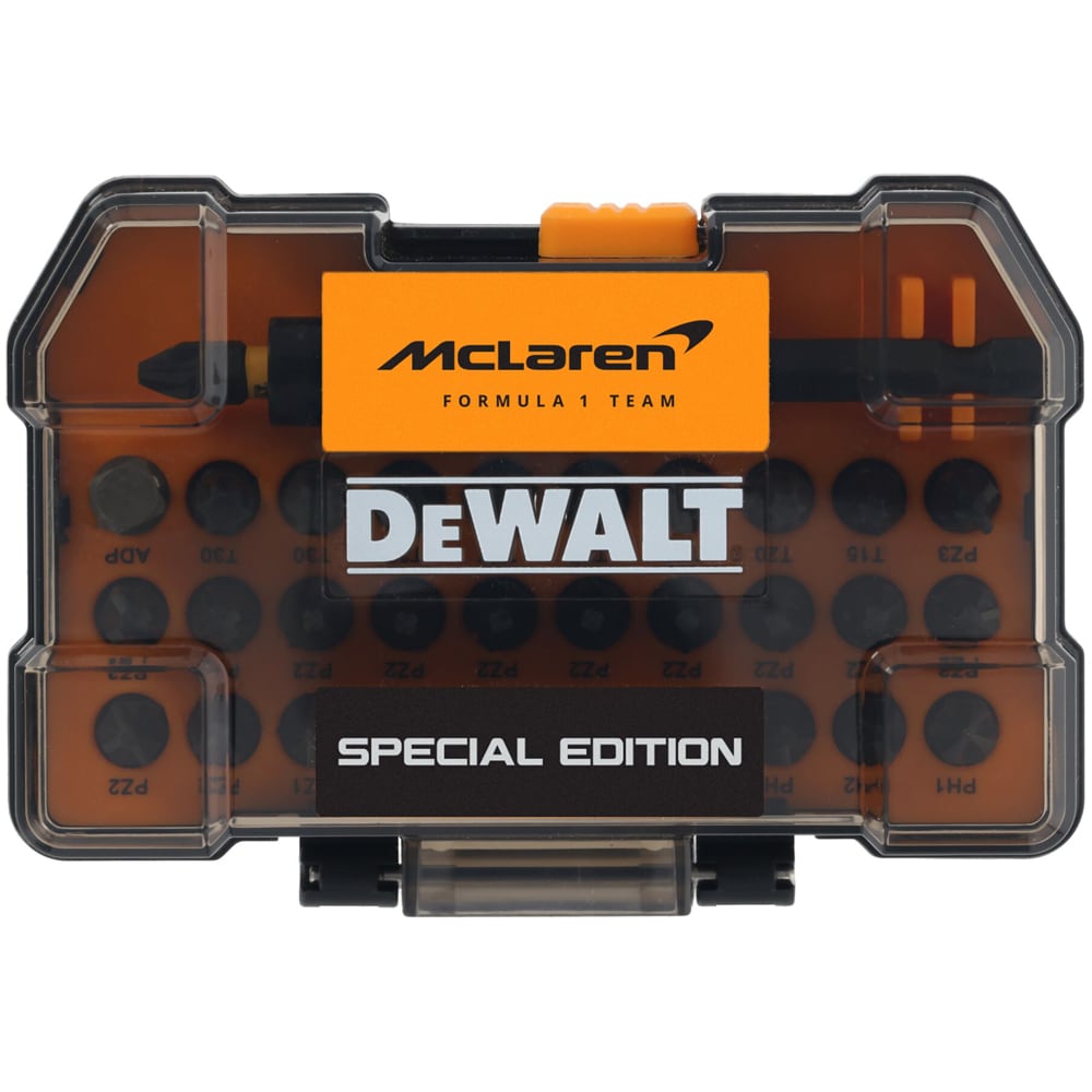 Set biti DEWALT DT70900T-QZ x McLaren F1 Team, 32 piese